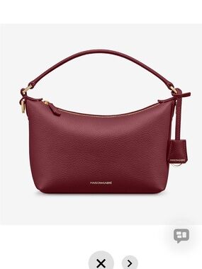 NWOT Maison de Sabre - Burgundy Leather Hobo Bag